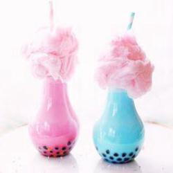 Cotton Candy Boba Milk(pink)