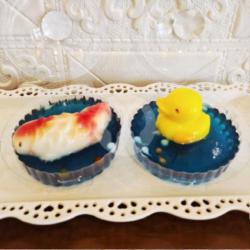 Koi/bebek Jelly Pudding Cup