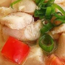 Sop Ikan Dori Campur Makroni Buncis