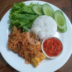 Tahu Goreng Kremes Nasi