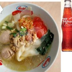 Paket Hemat 4 ( Pangsit Basah Bakso   Es Teh Botol )