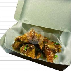 6 Pcs Korean Honey Garlic Chicken Wings