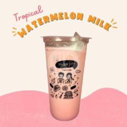 Watermelon Milk Tea