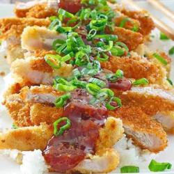 Chicken Katsu Bento B ( Springroll )