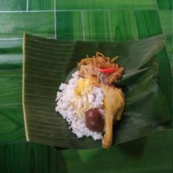 Nasi Liwet(suwir Ayam) Paha Telur Separo