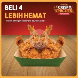 4 Pcs Crispy Chicken Sayap   Paha Bawah-ol