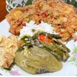 Nasi Lodeh Telor Dadar Krispy Lawiqi