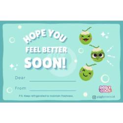 Get Well Soon Gift Card - Blue