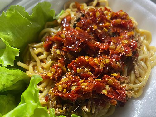 Mie Ikan Laut Pedas Temboro