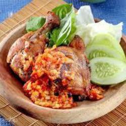 Ayam Goreng Sambel Geprek Tanpa Nasi