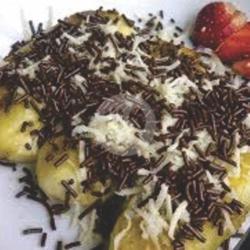 Pisang Penyet Coklat Keju