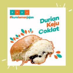 Roti Kuro Kukus/bakar Durian Keju Coklat Susu