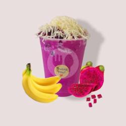 Dragon Fruit With Banana Smoothies