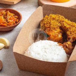 Paket Hayam Madu Goreng (ayam Dada / Paha   Nasi)