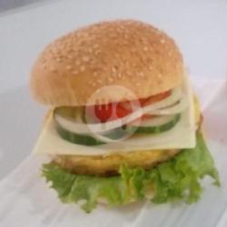 Burger Telor   Keju