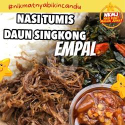 Nasi Tumis Daun Singkong    Empal Suwir