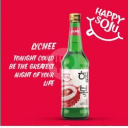 Soju Happy Lychee 360 Ml