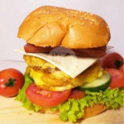 Burger Telur   Sosis   Keju Lembar