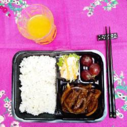 Beef Black Papper Nasi Putih