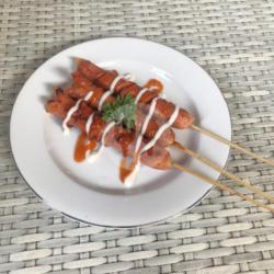 Sate Sosis Bakar Sauce Bbq