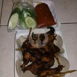 Puyuh Bakar Madu 2ekor   Lalapan   Sambal