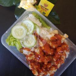 Rice Box Crispy Chicken Spicy Korean Sauce