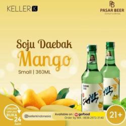 [ 21] Soju Daebak Mango - Premium Soju - 360 Ml