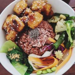 Crispy Tofu Teriyaki Bowl