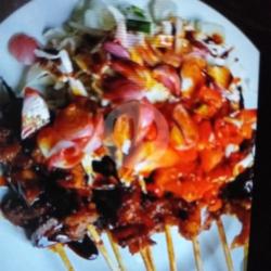 Sate Daging Sapi Campur Lemak Nasi