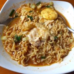 Mie Setan Kuah Telur  Sayuran