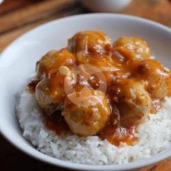 Rice Bowl Bakso Cheese ( Lev. 9 / 10 )