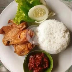 Ayam Lalapan (dada)   Nasi