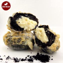 Red Bean Crispy Donut Milky Black