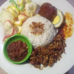 Paket Nasduk Orek Teri Tempe   Telor Balado