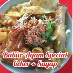 Bubur Ayam Spesial Ceker   Sayap