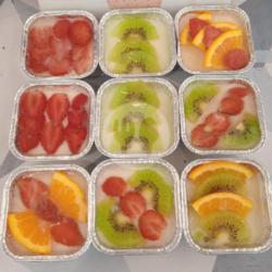 Cheese Fruit Puding