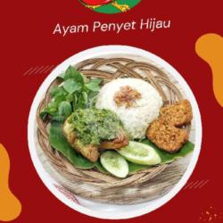 Ayam Penyet Paha Sambal Ijo