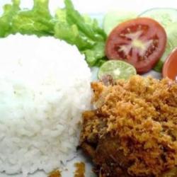 Nasi Ayam Kremes   Sambel Bawang