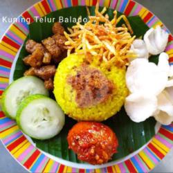 Nasi Kuning   Telor Balado