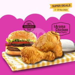 Super - 2 Aroma Chicken, Deluxe Burger & Rice