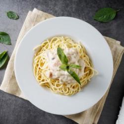 Spagethii Carbonara Chicken Ayam