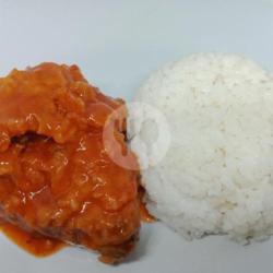 Ayam Lumer   Nasi