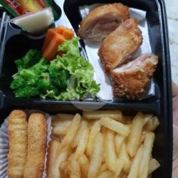 Chicken Cordon Bleu   French Fries