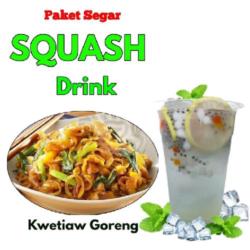 Kwetiaw Goreng   Squash Drink