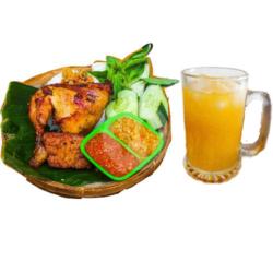 Paket Nasi Ayam Bacem   Es Jeruk