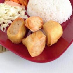 Nasi Chicken Egg Roll   Ice Tea