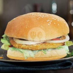 Burger Ayam Crispy Spicy Teriyaki