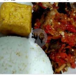 Nasi   Ayam Bakar Geprek Lalab Sambal