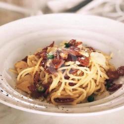 Spicy Smoked Beef Aglio Olio