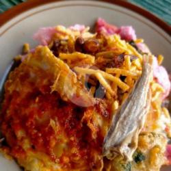 Nasi Gurih Telur   Perkedel